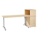 Schäfer Shop Select Büromöbelset LOGIN 2-teilig, Schreibtisch B 1600 mm