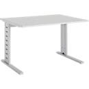 Schäfer Shop Select Bureau Moxxo IQ, rectangulaire, pieds en C, l. 1200 x P 800 x H 735 mm, gris clair 