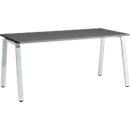 Schäfer Shop Select Bureau Start Off, pieds en A, rectangulaire, acier/bois, l. 1600 x P 800 x H 735 mm, graphite 