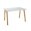 Schäfer Shop Select Bureau Start Off Wood, rectangulaire, pied en A, L 1200 x P 800 x H 735 mm, gris clair/imitation bois 