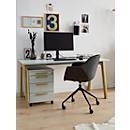 Schäfer Shop Select Bureau Start Off Wood, rectangulaire, pied en A, L 1300 x P 650 x H 735 mm, blanc/imitation bois