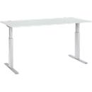 Schäfer Shop Select Bureautafel ERGO-T, T-poot, eentraps elektrische in hoogte verstelbaar, B 1800 x D 800 x H 725 -1185 mm, lichtgrijs