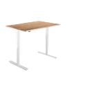 Schäfer Shop Select Bureautafel START UP, eentraps elektr. in hoogte verstelbaar, B 1200 mm, kersen romana/wit 