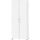 Schäfer Shop Select cabinet SET UP, 6 OH, lockable, W 800 x D 420 x H 2240 mm, white/white