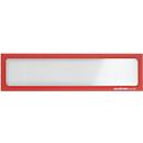 Schäfer Shop Select Cadre magnétique, pour titres au format A5 paysage/pour titres au format A4 portrait, film PET résistant aux UV, rouge, 4 pièces