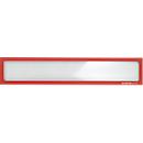 Schäfer Shop Select Cadre magnétique, pour titres (DIN A4 paysage/ DIN A3), film PET résistant aux UV, rouge, 4 pièces