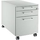 Schäfer Shop Select Caisson mobile 126, avec poignée angulaire, gris clair/gris clair/gris clair 