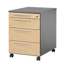 Schäfer Shop Select Caisson mobile Start Off 1233, 3 tiroirs, érable/graphite