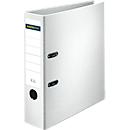 Schäfer Shop Select Classeur, DIN A4, largeur dos 80 mm, polypropylène et papier recyclé, blanc