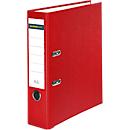 Schäfer Shop Select Classeur, DIN A4, largeur dos 80 mm, polypropylène et papier recyclé, rouge