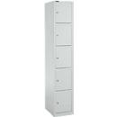 Schäfer Shop Select Columna de armario S4/5, con cerradura de cilindro, gris claro