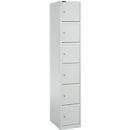 Schäfer Shop Select Columna de armario S4/6, con cerradura de cilindro, gris claro