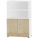 Schäfer Shop Select Combikast SET UP, 4 ordnerhoogten, wit/wilde eikenpatroon 