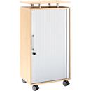 Schäfer Shop Select Conteneur haut à roulettes, verrouillable, L 600 x P 420 x H 1178 mm, érable
