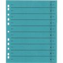 Schäfer Shop Select dividers, with tabs, DIN A4 format, line print, universal perforation, 100 pieces, blue
