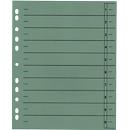 Schäfer Shop Select dividers, with tabs, DIN A4 format, line print, universal perforation, 100 pieces, green
