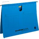 Schäfer Shop Select Dossier suspendu , pour formats jusqu'à A4, languette sur le dessus, bleu