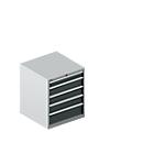 Schäfer Shop Select drawer cabinet 36-36, 7 drawers, up to 200 kg, W 717 x D 725 x H 1150 mm, white aluminium/anthracite grey