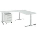 Schäfer Shop Select Ensemble de meubles de bureau 3 pièces Bureau Start Off, rectangulaire, pied en T, L 1800 x P 800 x H 735 mm 