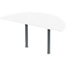 Schäfer Shop Select ERGOSTYLE aanschuiftafel, 1/2 cirkel, wit/antraciet