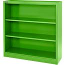 Schäfer Shop Select Estantería de acero MS iCOLOUR, 3 alturas de archivo, An 950 x P 400 x Al 1215 mm, verde manzana RAL 6018