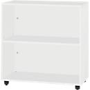 Schäfer Shop Select Étagère LOGIN, 2 hauteurs de classeurs, L 800 x P 420 x H 788 mm, gris clair