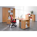 Schäfer Shop Select Étagère MOXXO IQ, bois, 6 compartiments, 6 HC, l. 801 x P 362 x H 2168 mm, coloris hêtre 