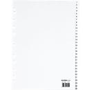 Schäfer Shop Select Etiquetas de PP para carpetas, formato completo DIN A4, números 1-31, blanco