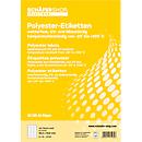 Schäfer Shop Select Étiquettes multifonctionnelles résistant aux intempéries, 63,5 x 33,9 mm, polyester blanc, 20 feuilles