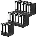 Schäfer Shop Select files, DIN A4, spine width 50 mm, 25 pieces, polypropylene and recycled paper, black