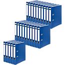 Schäfer Shop Select files, DIN A4, spine width 50 mm, 25 pieces, polypropylene and recycled paper, blue