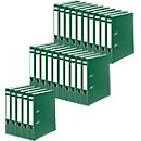 Schäfer Shop Select files, DIN A4, spine width 50 mm, 25 pieces, polypropylene and recycled paper, green