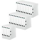 Schäfer Shop Select files, DIN A4, spine width 50 mm, 25 pieces, polypropylene and recycled paper, white