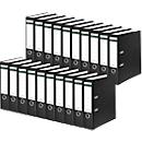 Schäfer Shop Select files, DIN A4, spine width 80 mm, 20 pieces, polypropylene and recycled paper, black
