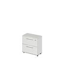 Schäfer Shop Select Hangmappenkast Start Off, 2 ordnerhoogten, afsluitbaar, B 800 x D 420 x H 744 mm, hout, lichtgrijs/lichtgrijs 