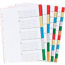 Schäfer Shop Select Intercalaires colorés en PP format A4 , utilisation universelle, 12 feuilles, 6 couleurs, 10 p.