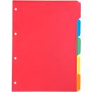 Schäfer Shop Select kartonnen index, set van 5, 4-gaats gestanst, 160 g/m² gerecycled karton, 5 stuks