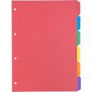 Schäfer Shop Select kartonnen index, set van 5, 4-gaats gestanst, 160 g/m² gerecycled karton, 6 stuks