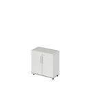 Schäfer Shop Select Kast Start Off, 2 ordnerhoogten, afsluitbaar, B 800 x D 420 x H 744 mm, hout, lichtgrijs/lichtgrijs 
