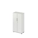 Schäfer Shop Select Kast Start Off, 4 ordnerhoogten, afsluitbaar, B 800 x D 420 x H 1470 mm, hout, lichtgrijs/lichtgrijs 