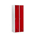 Schäfer Shop Select Kledinglocker, met 2 compartimenten, cilinderslot, Deur rood