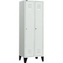 Schäfer Shop Select Kledinglocker met poten, draaigrendelslot, lichtgrijs/lichtgrijs