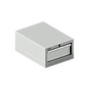 Schäfer Shop Select ladekast 18-27, 1 lade, tot 75 kg, B 411 x D 572 x H 250 mm, lichtgrijs/lichtgrijs