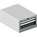Schäfer Shop Select ladekast 18-27, 2 laden (H 50/100mm), tot 200 kg, B 411 x D 572 x H 250 mm, antracietgrijs/lichtgrijs