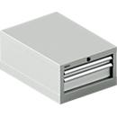 Schäfer Shop Select ladekast 18-27, 2 laden (H 50/100mm), tot 200 kg, B 411 x D 572 x H 250 mm, lichtgrijs/lichtgrijs