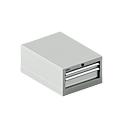 Schäfer Shop Select ladekast 18-27, 2 laden (H 50/100mm), tot 75 kg, B 411 x D 572 x H 250 mm, lichtgrijs/lichtgrijs