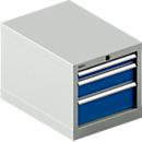 Schäfer Shop Select ladekast 18-27, 3 laden (H 50/100/150mm), tot 200 kg, B 411 x D 572 x H 400 mm, gentiaanblauw/lichtgrijs