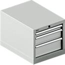 Schäfer Shop Select ladekast 18-27, 3 laden (H 50/100/150mm), tot 200 kg, B 411 x D 572 x H 400 mm, lichtgrijs/lichtgrijs