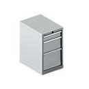 Schäfer Shop Select ladekast 18-27, 3 laden, tot 75 kg, B 411 x D 572 x H 700 mm, blank alu.-kleurig/blank alu.-kleurig, met een dikte van meer dan 2,5 mm.