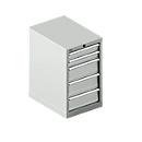 Schäfer Shop Select ladekast 18-27, 5 laden, tot 200 kg, B 411 x D 572 x H 700 mm, lichtgrijs/lichtgrijs